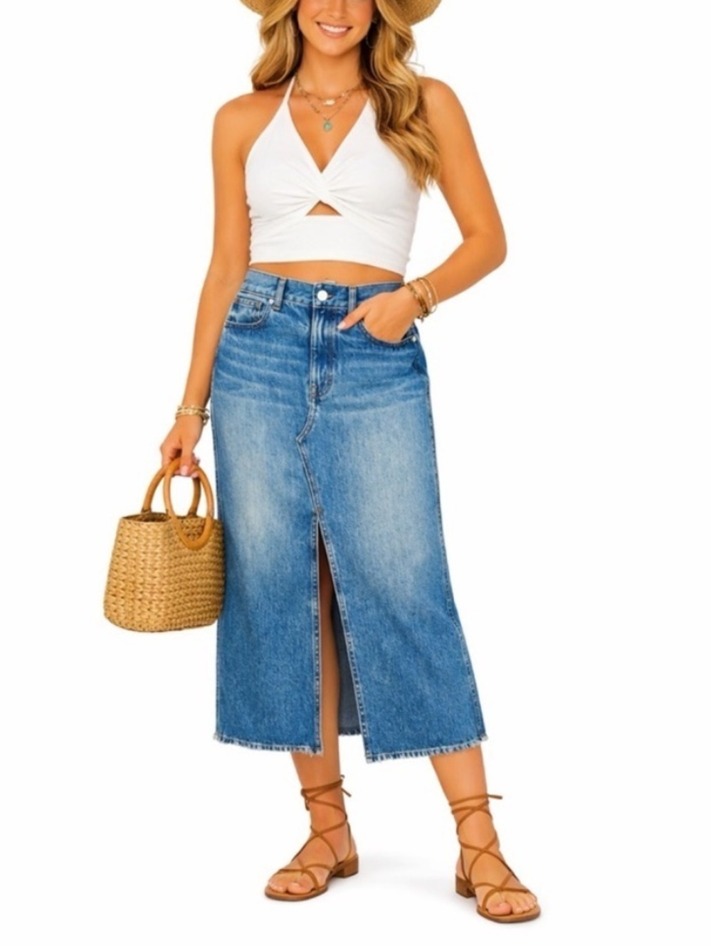 NWOT! ‘Madewell’ Blue Jean Denim Skirt